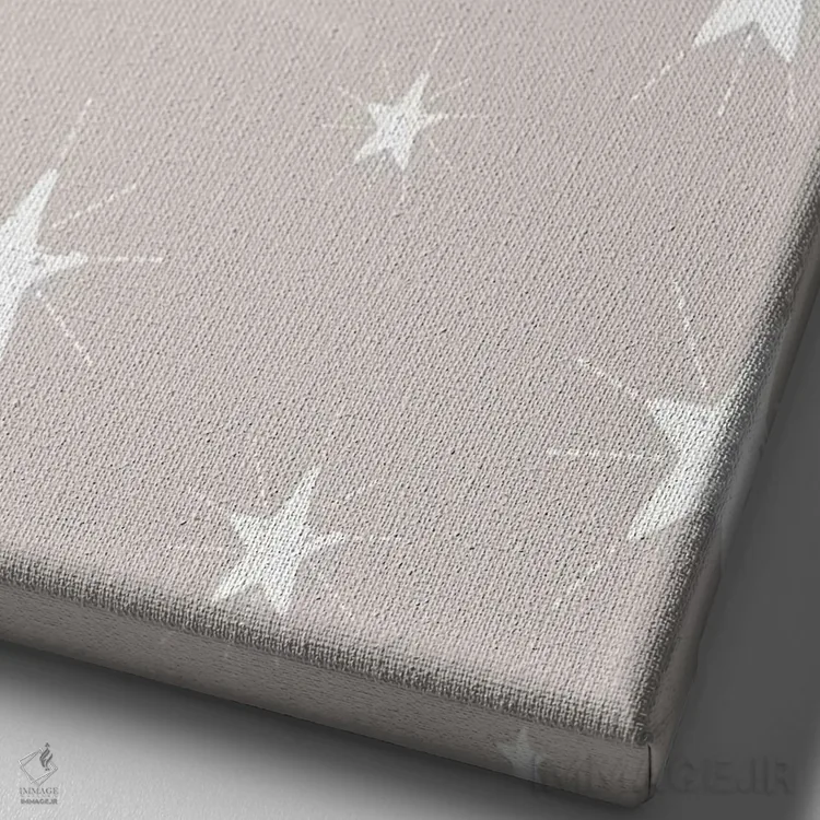 تابلو دکوراتیو کودک فراتر از ستارگان ۳ اثر لیزا وایت باتن - نمای نزدیک بافت بوم