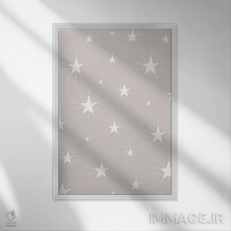 تابلو دکوراتیو کودک فراتر از ستارگان ۳ اثر لیزا وایت باتن - نمای قابدار سفید