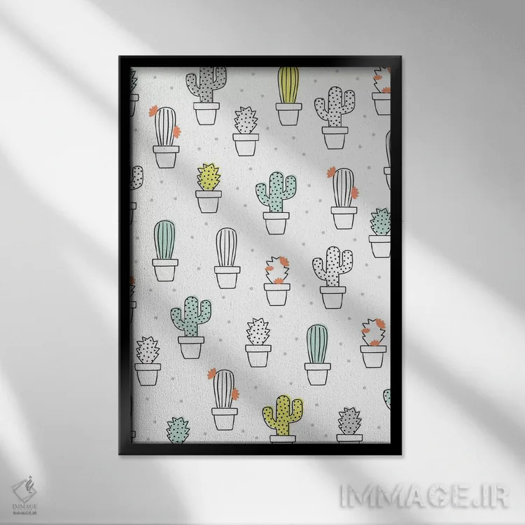 تابلو دکوراتیو آفتاب کوچولو ۲ اثر لیزا وایت باتن - نمای قابدار مشکی