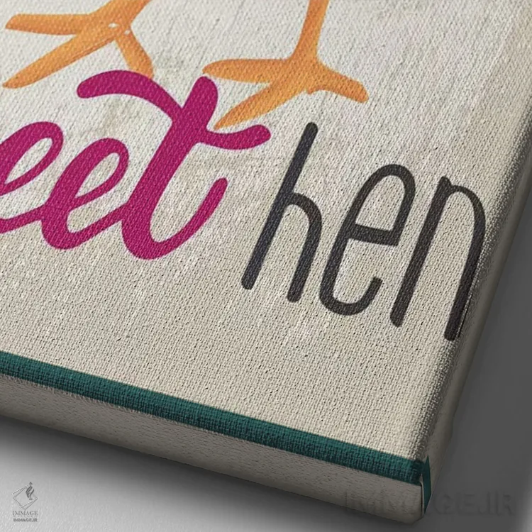 تابلو دکوراتیو آشپزخانه محصولات خانگی ۳ اثر لیزا وایت باتن - نمای نزدیک بافت بوم