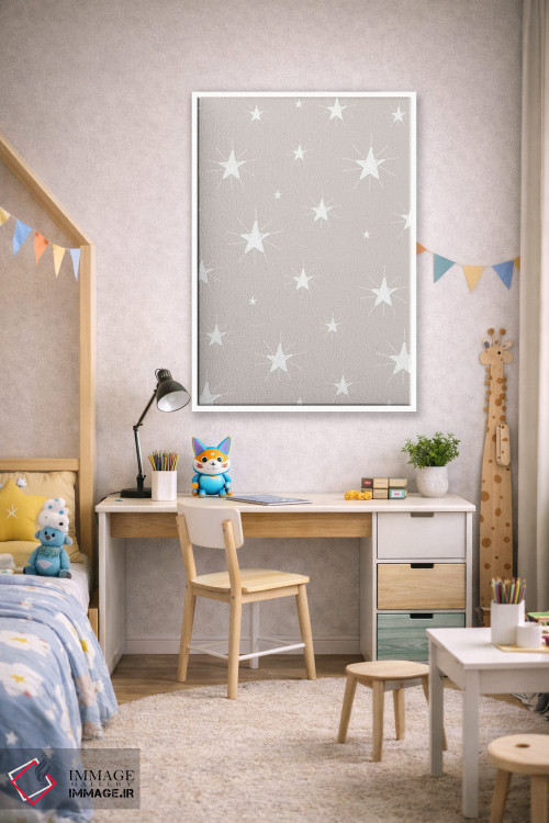 تابلو دکوراتیو کودک فراتر از ستارگان ۳ اثر لیزا وایت باتن - D2W