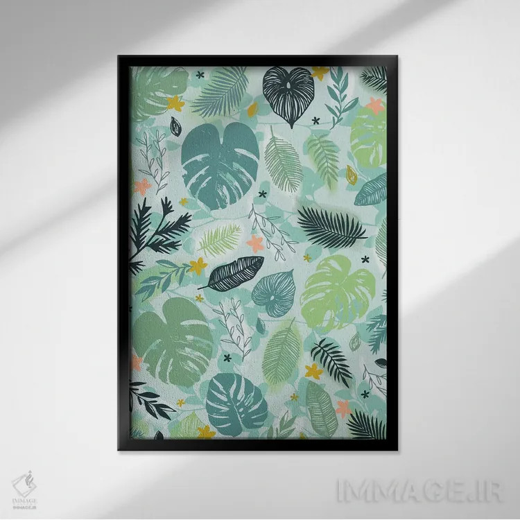 تابلو دکوراتیو فلورانس روزمره ۳ اثر لیزا وایت باتن - نمای قابدار مشکی