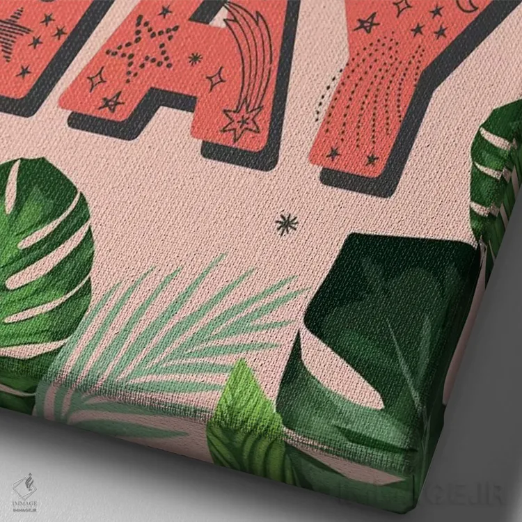 تابلو دکوراتیو نوجوان دوردست هرروزه ۱ اثر لیزا وایت باتن - نمای نزدیک بافت بوم