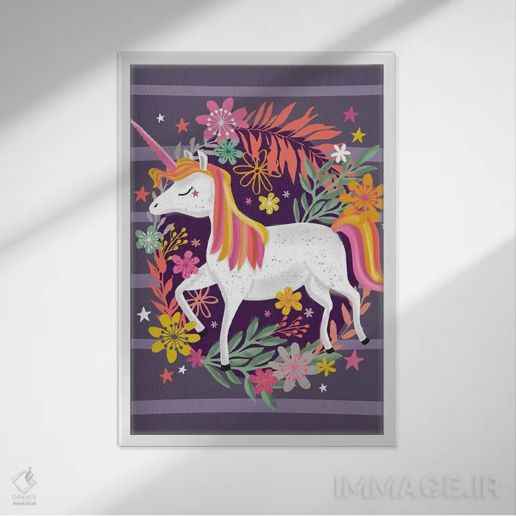 تابلو دکوراتیو نوجوان دوردست هرروزه ۲ اثر لیزا وایت باتن - نمای قابدار سفید