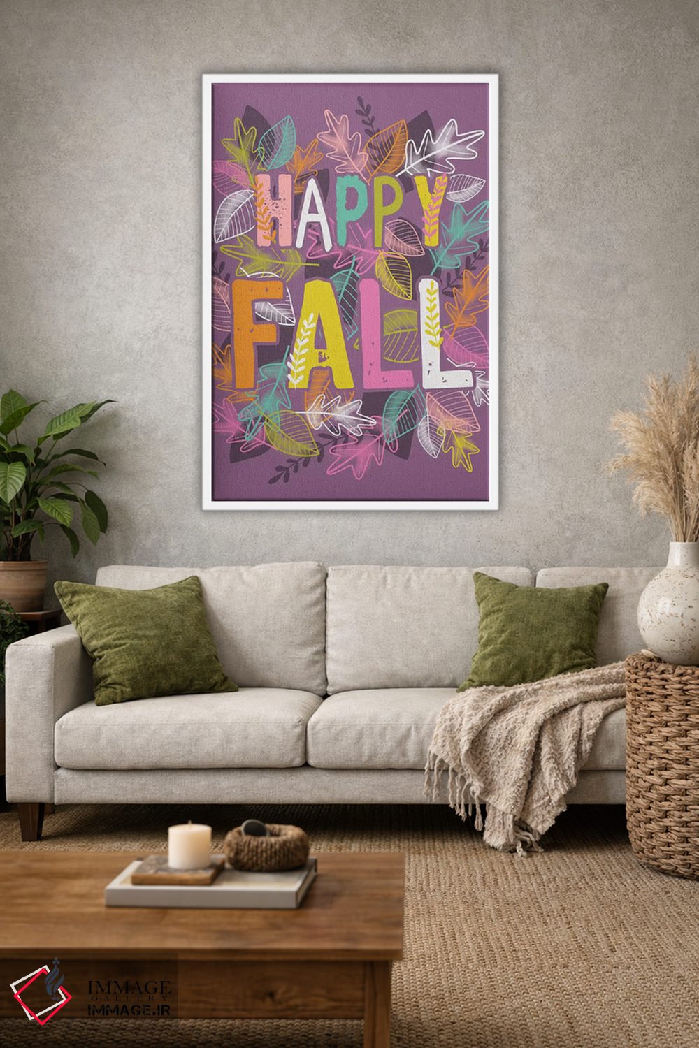 تابلو دکوراتیو برداشت پرنور پاییز روز شکرگزاری اثر لیزا وایت باتن - D1W