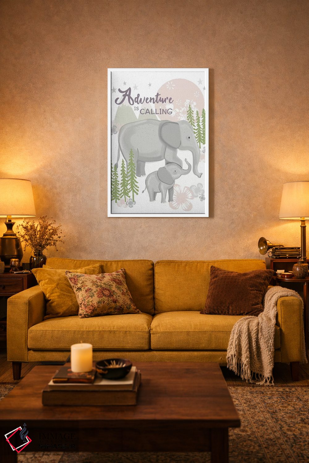 تابلو دکوراتیو کودک فراتر از ستارگان ۵ اثر لیزا وایت باتن - D4W