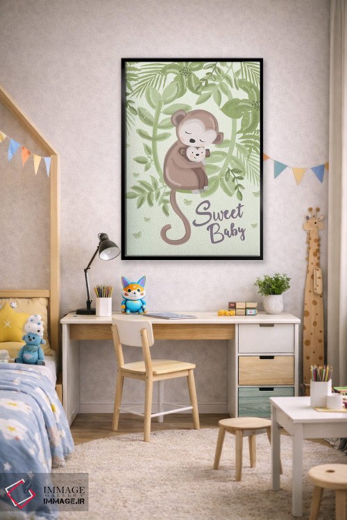 تابلو دکوراتیو کودک فراتر از ستارگان ۴ اثر لیزا وایت باتن - D2B