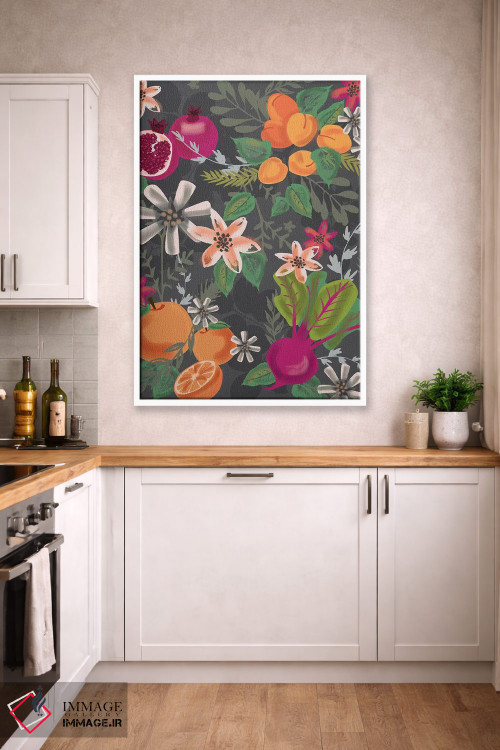 تابلو دکوراتیو آشپزخانه محصولات خانگی ۲ اثر لیزا وایت باتن - D4W