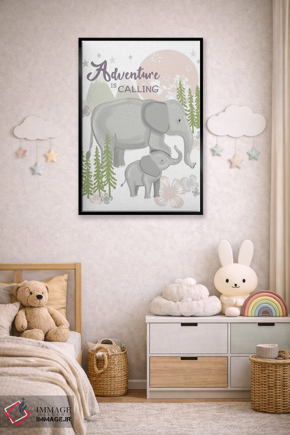 تابلو دکوراتیو کودک فراتر از ستارگان ۵ اثر لیزا وایت باتن - D6B