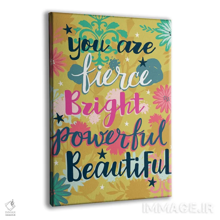 تابلو دکوراتیو هرروزه با سخنان پرانرژی ۴ اثر لیزا وایت باتن - نمای پرسپکتیو محصول