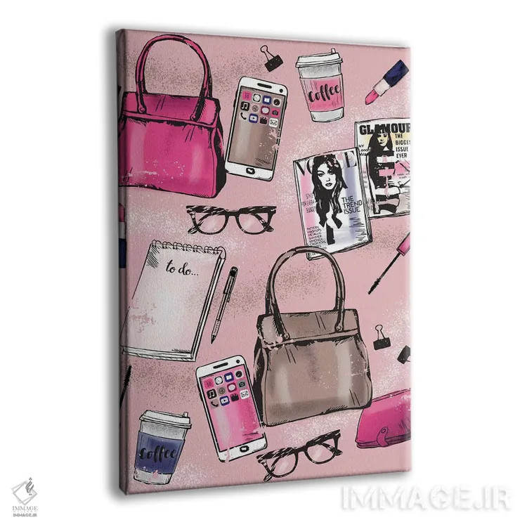 تابلو دکوراتیو دختر رئیس هرروزه ۴ اثر لیزا وایت باتن - نمای پرسپکتیو محصول