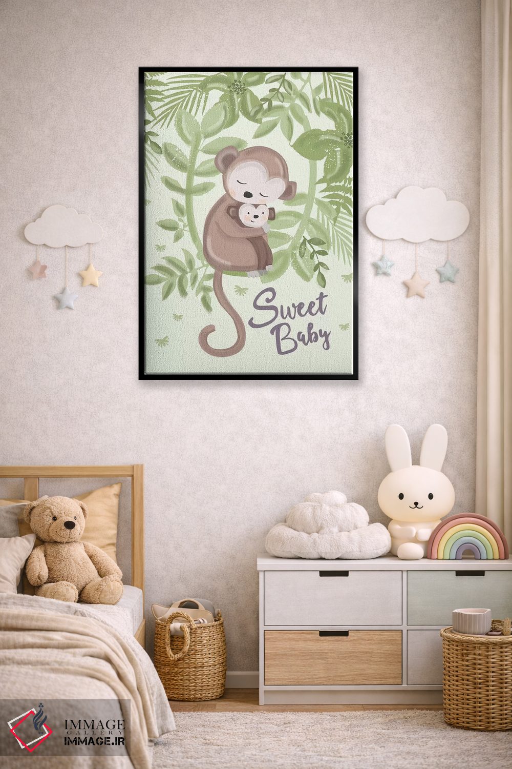 تابلو دکوراتیو کودک فراتر از ستارگان ۴ اثر لیزا وایت باتن - D6B