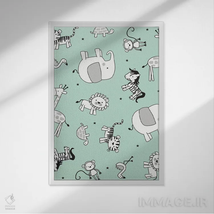 تابلو دکوراتیو آفتاب کوچولو ۳ اثر لیزا وایت باتن - نمای قابدار سفید