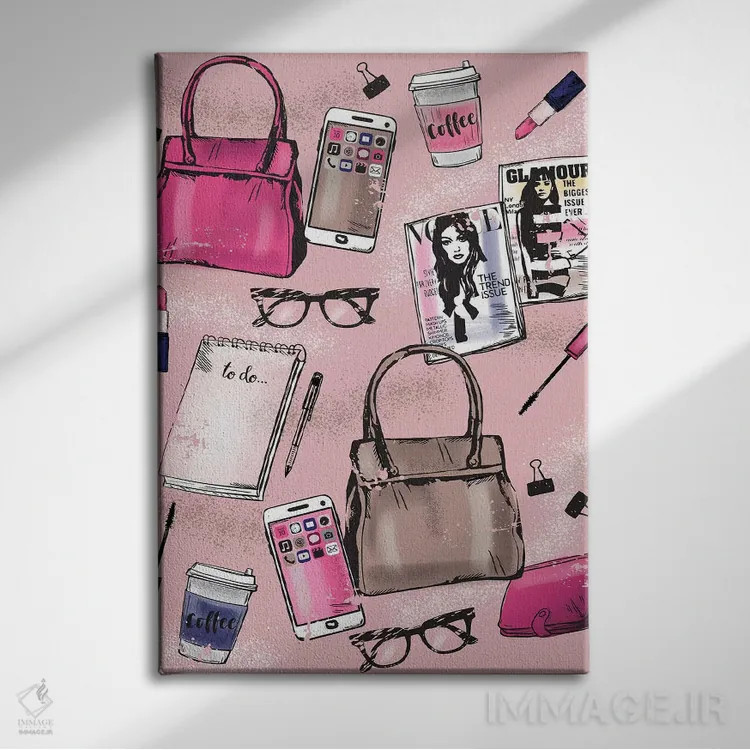 تابلو دکوراتیو دختر رئیس هرروزه ۴ اثر لیزا وایت باتن - نمای روبهرو روی دیوار