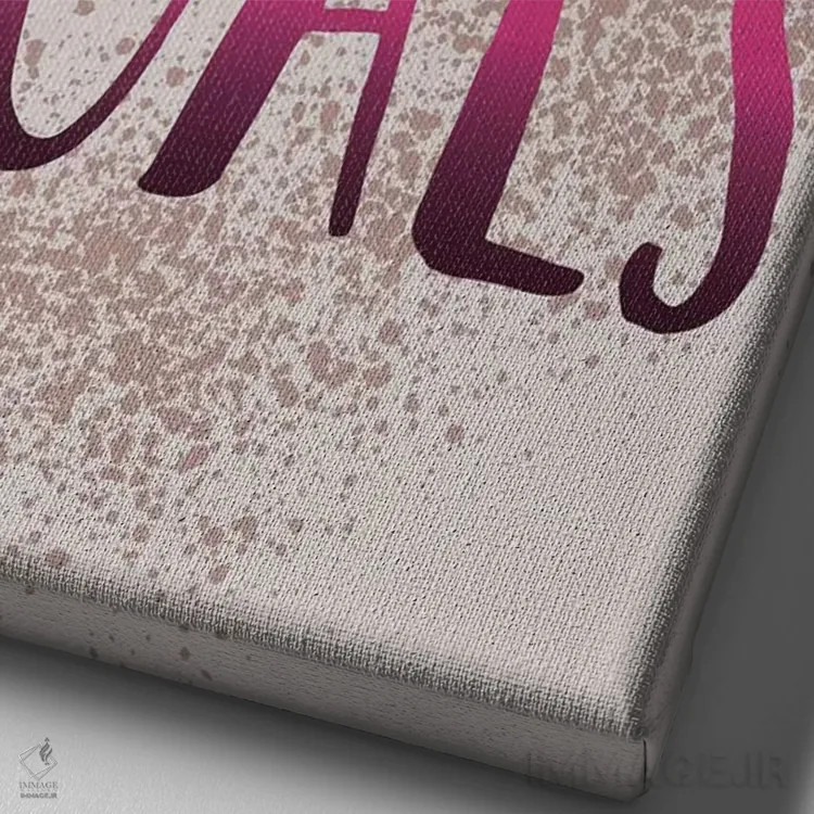 تابلو دکوراتیو دختر رئیس هرروزه ۵ اثر لیزا وایت باتن - نمای نزدیک بافت بوم