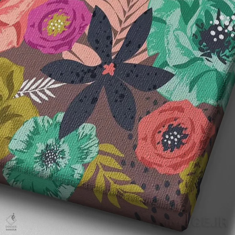 تابلو دکوراتیو پگی سو هرروزه ۲ اثر لیزا وایت باتن - نمای نزدیک بافت بوم