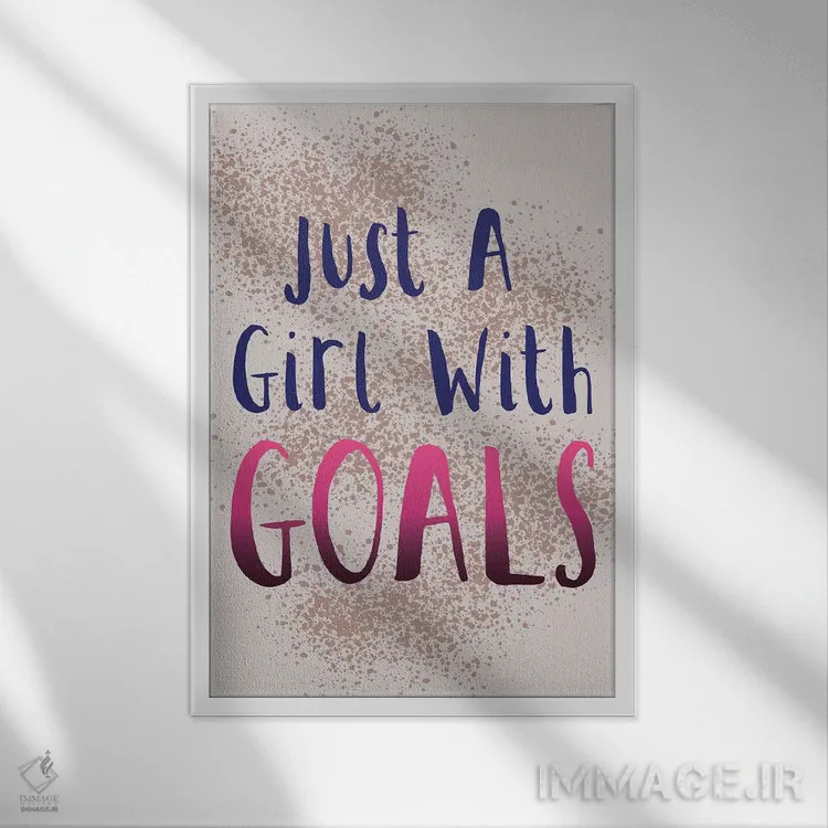 تابلو دکوراتیو دختر رئیس هرروزه ۵ اثر لیزا وایت باتن - نمای قابدار سفید