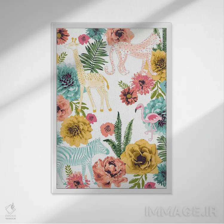 تابلو دکوراتیو کلاریسا هرروزه اثر لیزا وایت باتن - نمای قابدار سفید