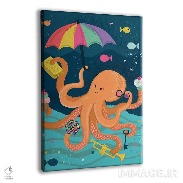 تابلو دکوراتیو زیر دریا؛ ساحلی و دریانوردی ۳ اثر لیزا وایت باتن - نمای پرسپکتیو محصول