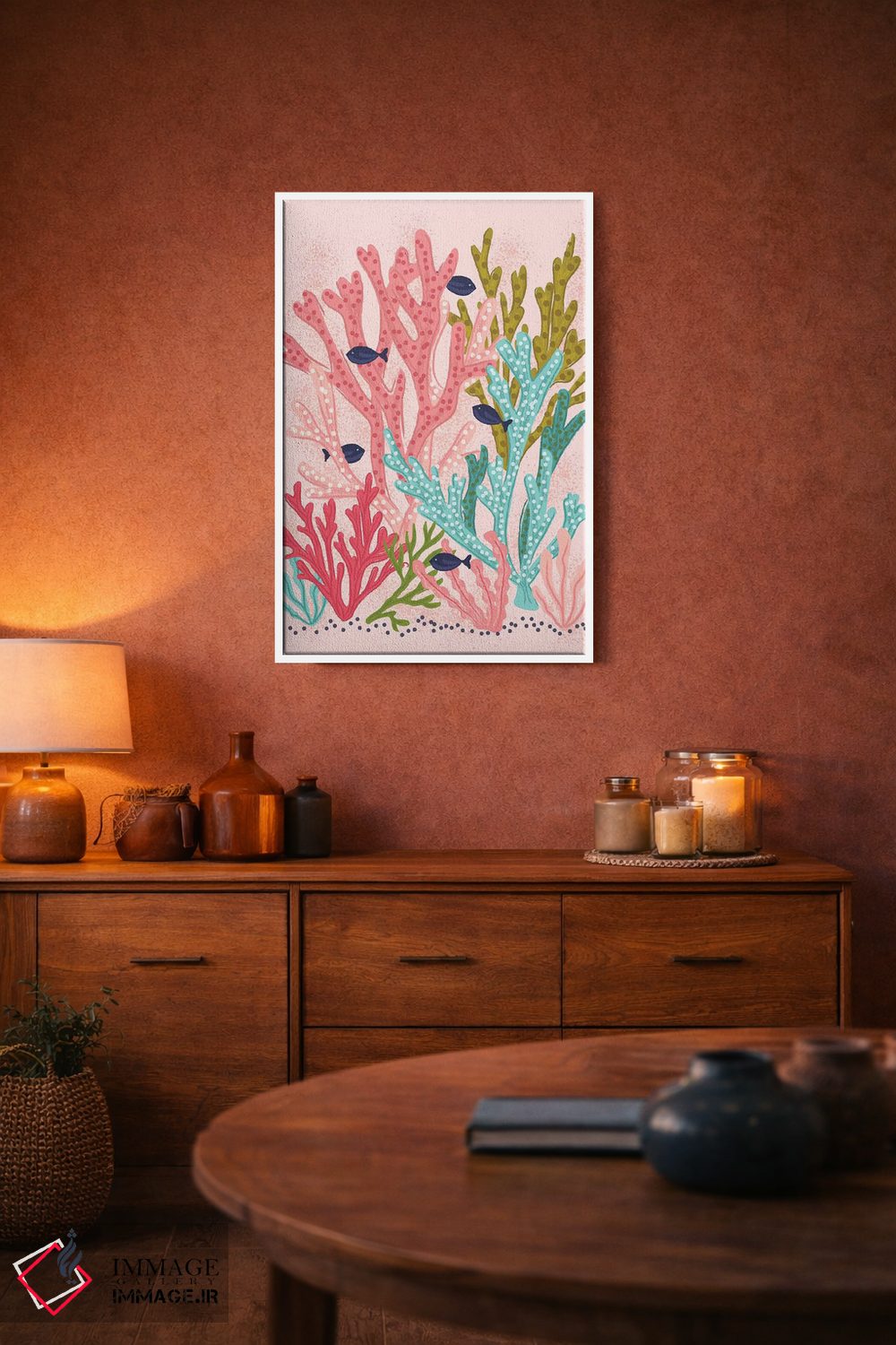 تابلو دکوراتیو حال و هوای تابستانی اثر لیزا وایت باتن - D2W