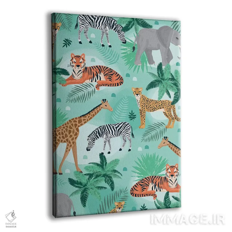 تابلو دکوراتیو ساوانای جنگلی هرروزه ۱ اثر لیزا وایت باتن - نمای پرسپکتیو محصول