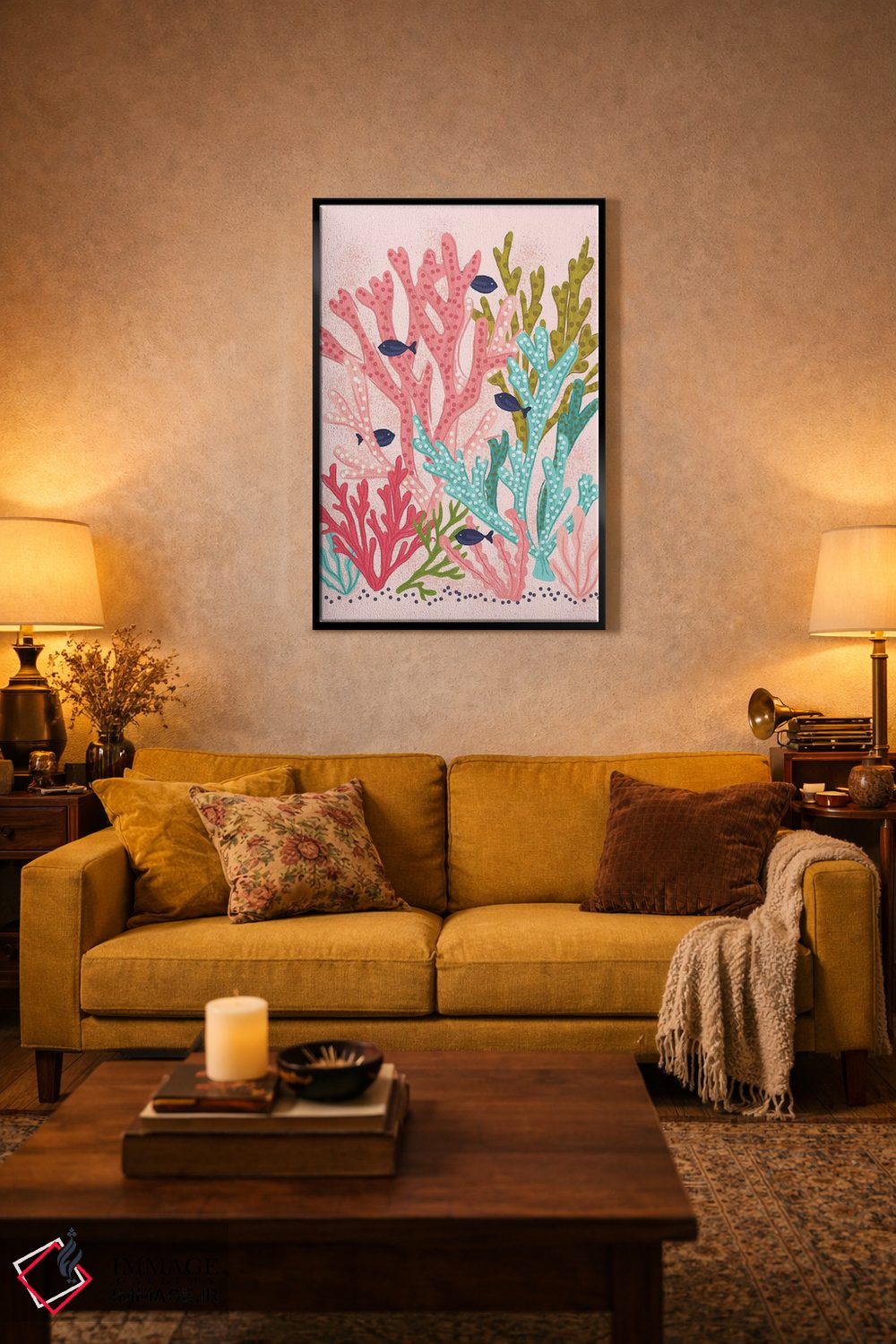 تابلو دکوراتیو حال و هوای تابستانی اثر لیزا وایت باتن - D3B