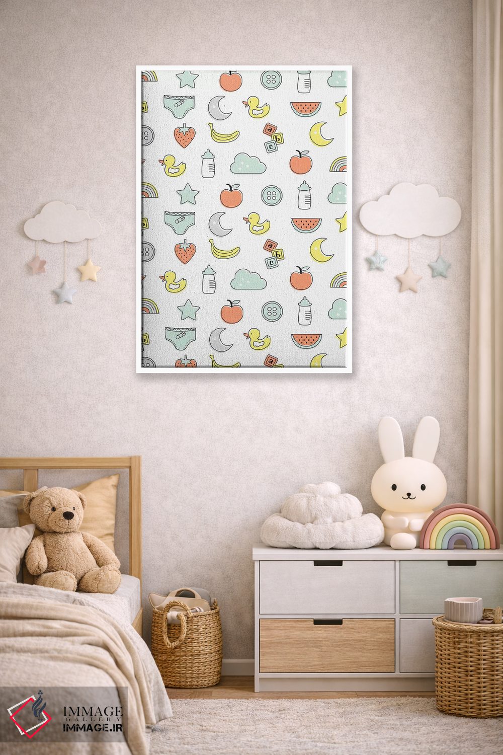 تابلو دکوراتیو آفتاب کوچولو ۴ اثر لیزا وایت باتن - D4W