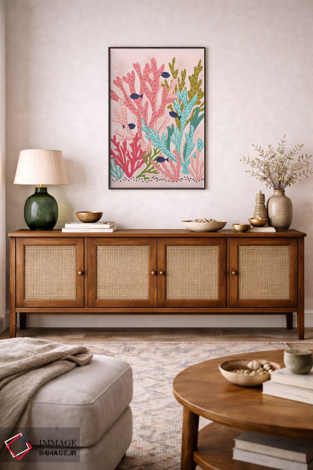 تابلو دکوراتیو حال و هوای تابستانی اثر لیزا وایت باتن - D4B