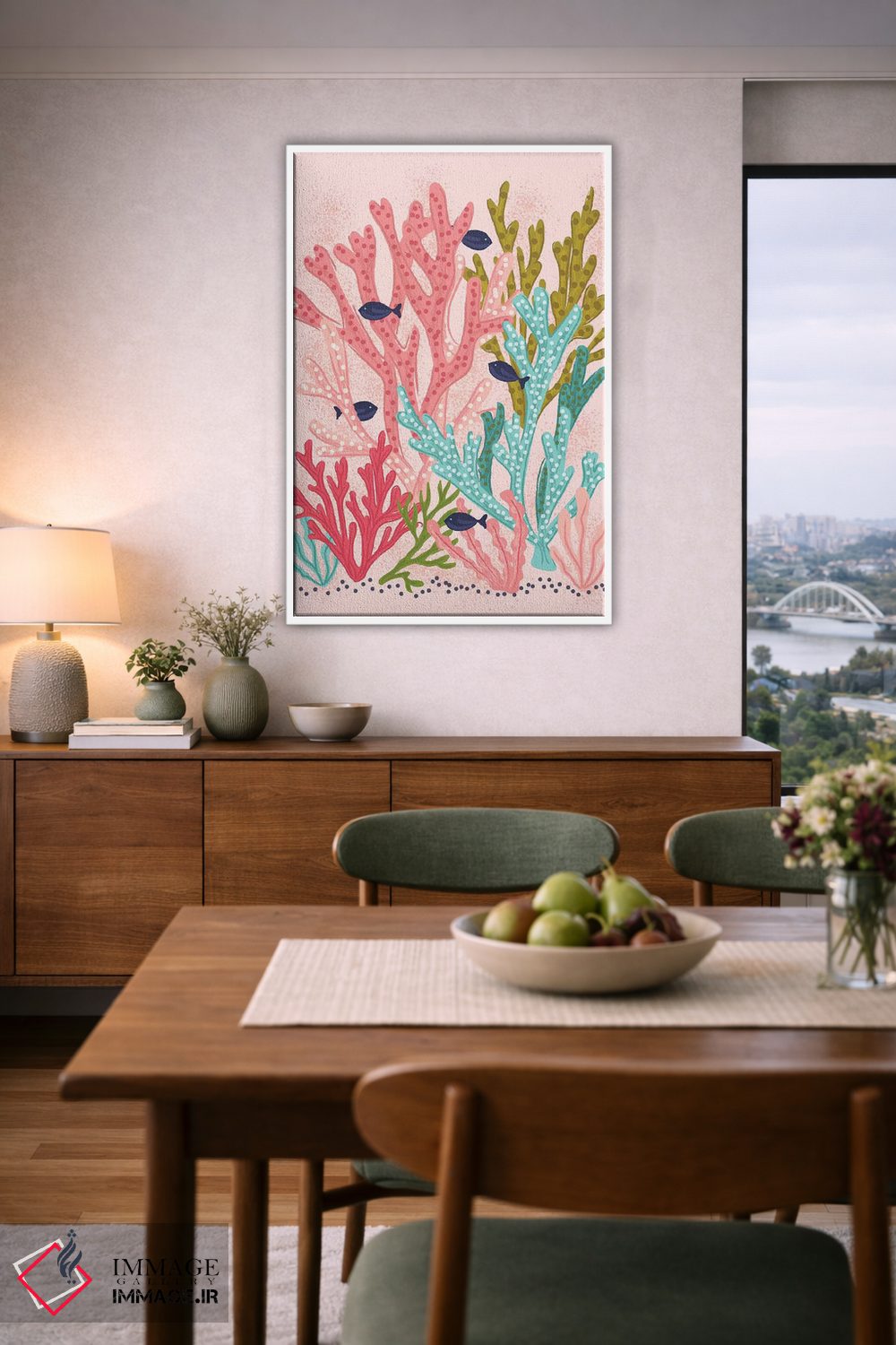 تابلو دکوراتیو حال و هوای تابستانی اثر لیزا وایت باتن - D6W