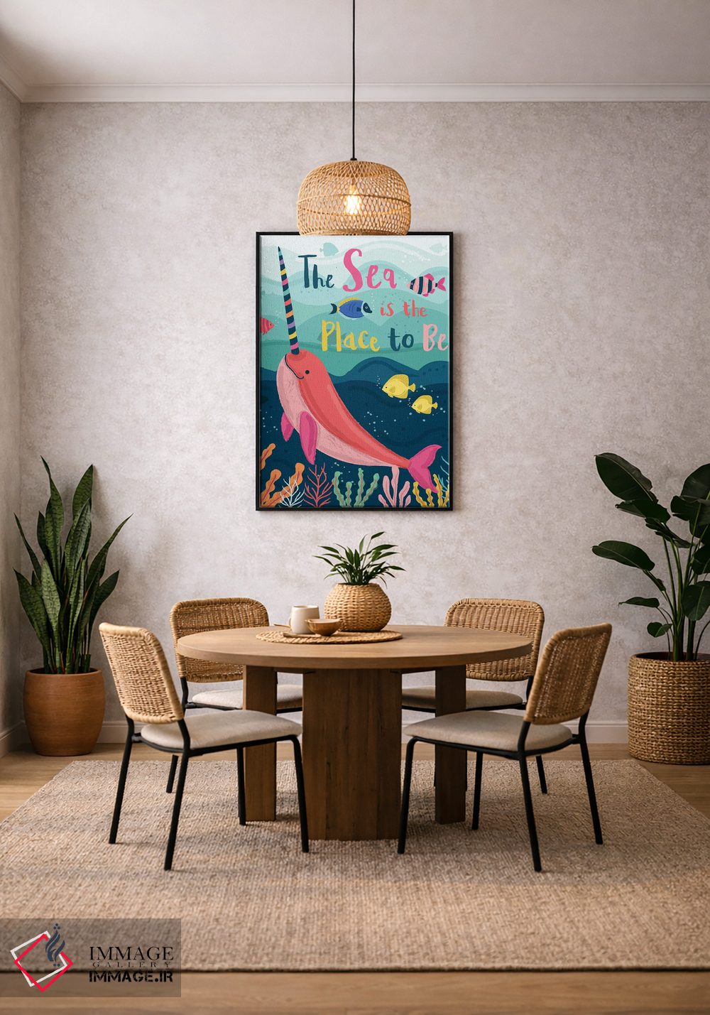 تابلو دکوراتیو زیر دریا؛ ساحلی و دریانوردی ۱ اثر لیزا وایت باتن - D4B