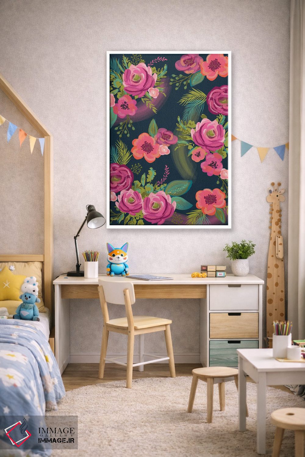 تابلو دکوراتیو قول گل های هرروزه ۱ اثر لیزا وایت باتن - D1W