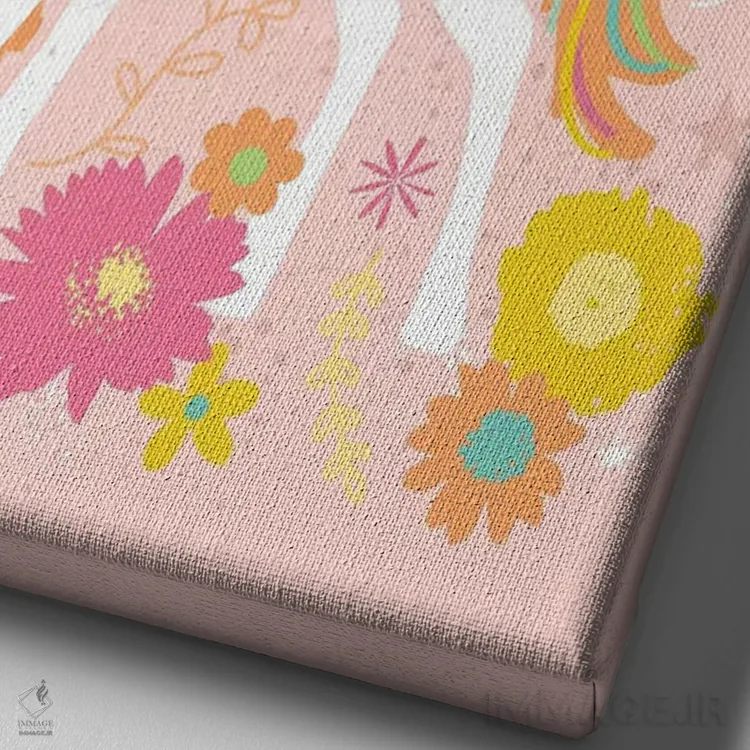 تابلو دکوراتیو نوجوان ۳ اثر لیزا وایت باتن - نمای نزدیک بافت بوم