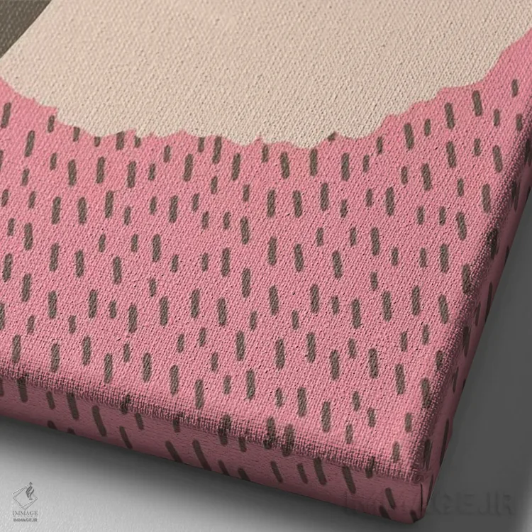 تابلو دکوراتیو چشم روشن اثر لیزا وایت باتن - نمای نزدیک بافت بوم