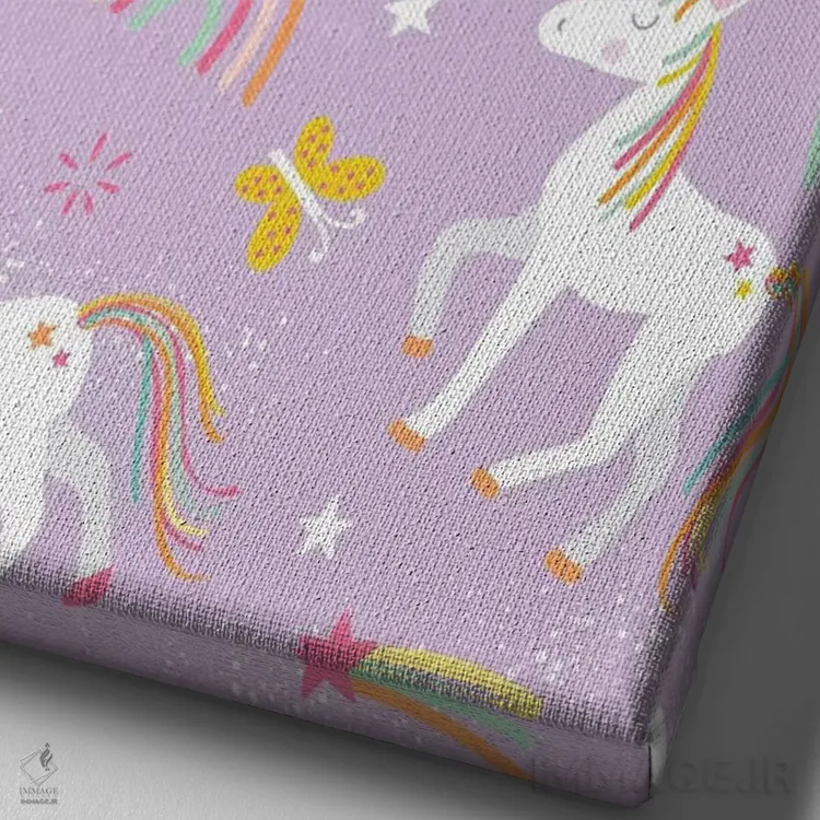 تابلو دکوراتیو نوجوان ۴ اثر لیزا وایت باتن - نمای نزدیک بافت بوم