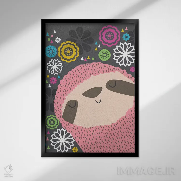 تابلو دکوراتیو چشم روشن اثر لیزا وایت باتن - نمای قابدار مشکی