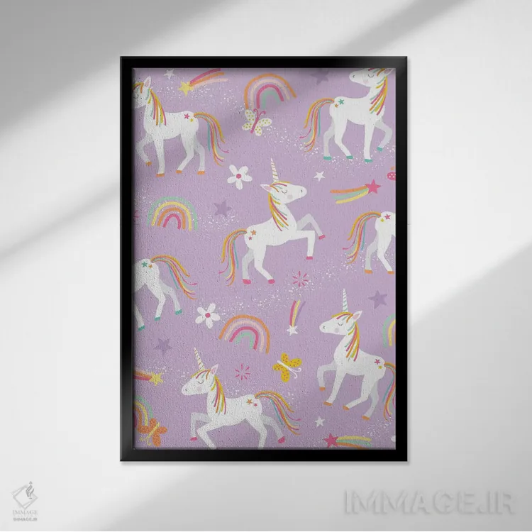 تابلو دکوراتیو نوجوان ۴ اثر لیزا وایت باتن - نمای قابدار مشکی