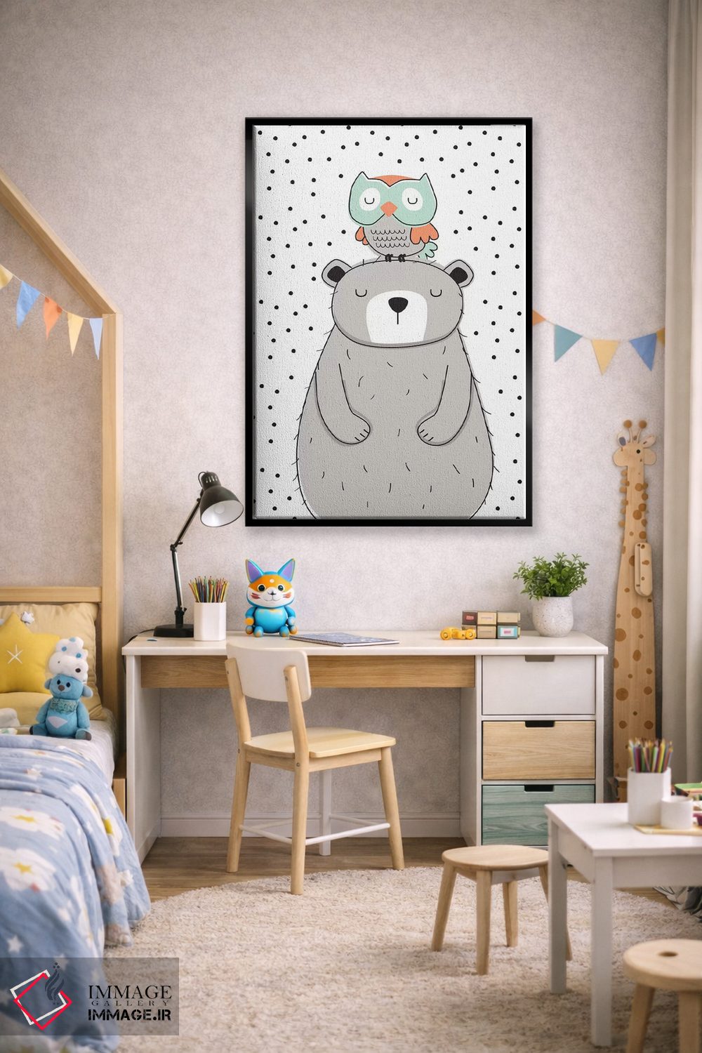 تابلو دکوراتیو آفتاب کوچولو ۵ اثر لیزا وایت باتن - D2B