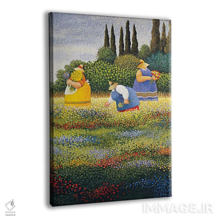 تابلو دکوراتیو گل های وحشی اثر لوول هررو - نمای پرسپکتیو محصول