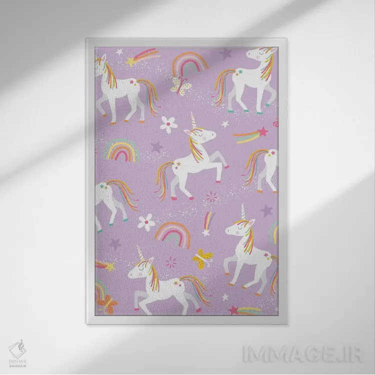 تابلو دکوراتیو نوجوان ۴ اثر لیزا وایت باتن - نمای قابدار سفید