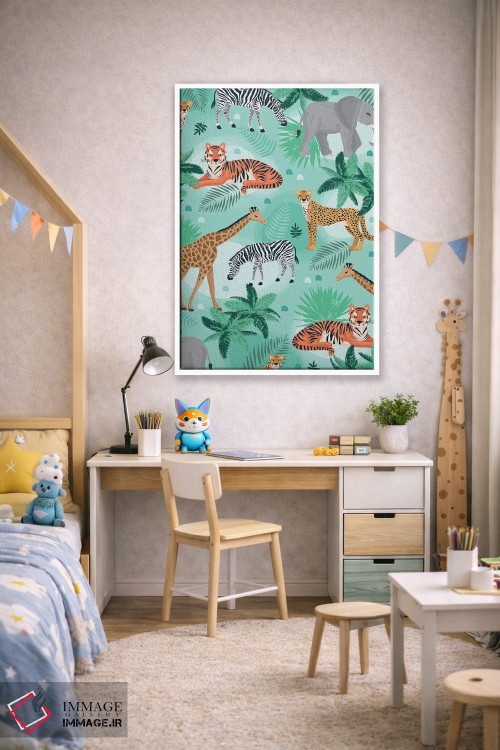 تابلو دکوراتیو ساوانای جنگلی هرروزه ۱ اثر لیزا وایت باتن - D1W