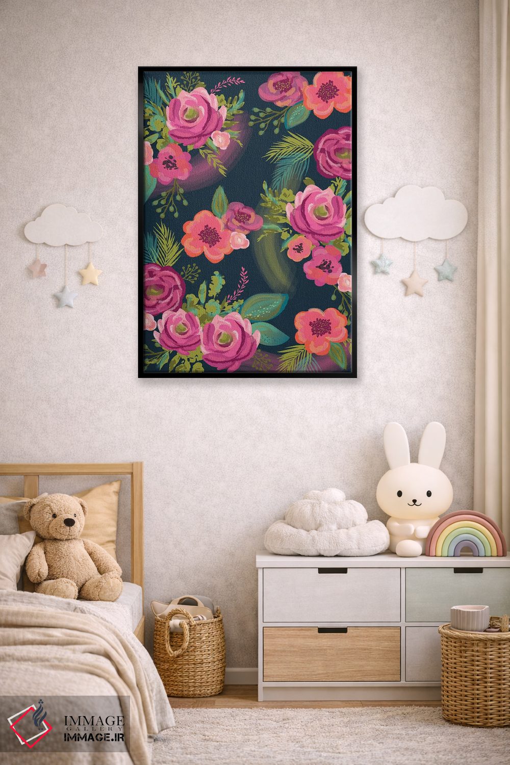 تابلو دکوراتیو قول گل های هرروزه ۱ اثر لیزا وایت باتن - D6B