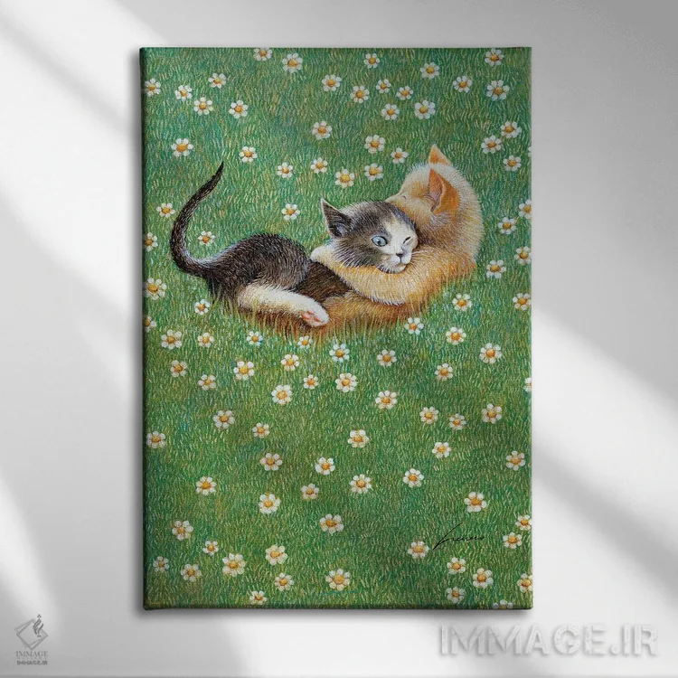 تابلو دکوراتیو جورج و الکسیکس اثر لوول هررو - نمای روبهرو روی دیوار