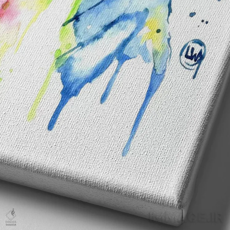 تابلو دکوراتیو سوی نرم تر اثر لیزا وایت هاوس - نمای نزدیک بافت بوم