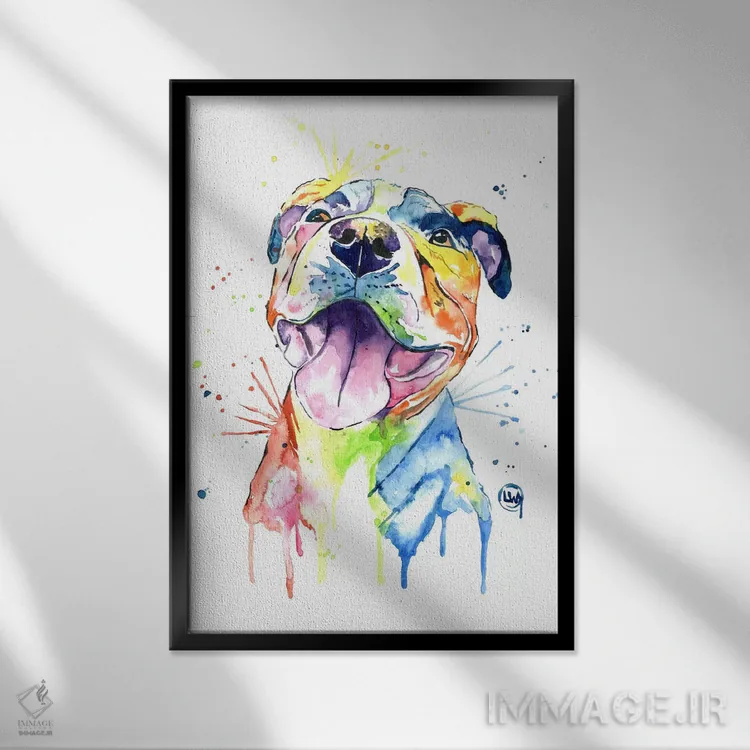 تابلو دکوراتیو سوی نرم تر اثر لیزا وایت هاوس - نمای قابدار مشکی