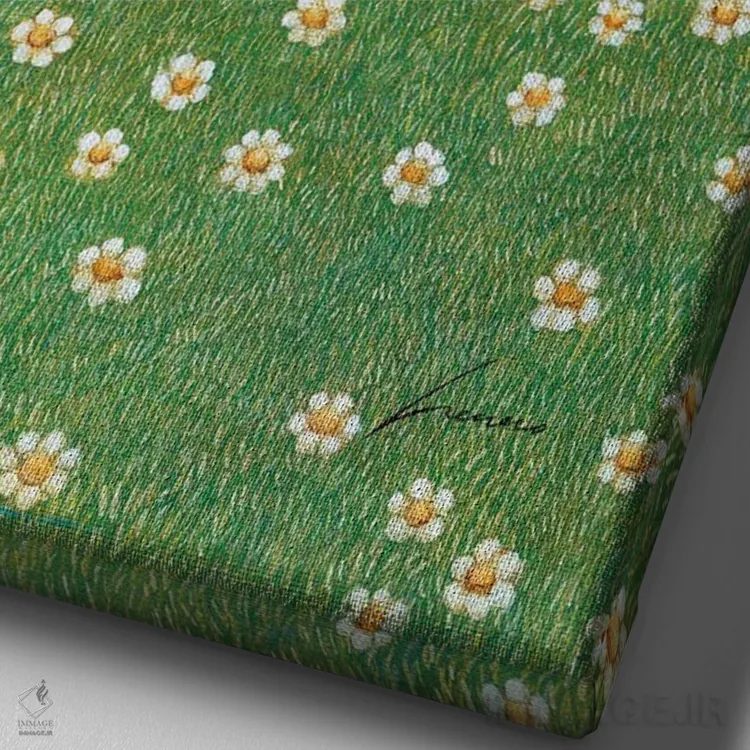 تابلو دکوراتیو جورج و الکسیکس اثر لوول هررو - نمای نزدیک بافت بوم