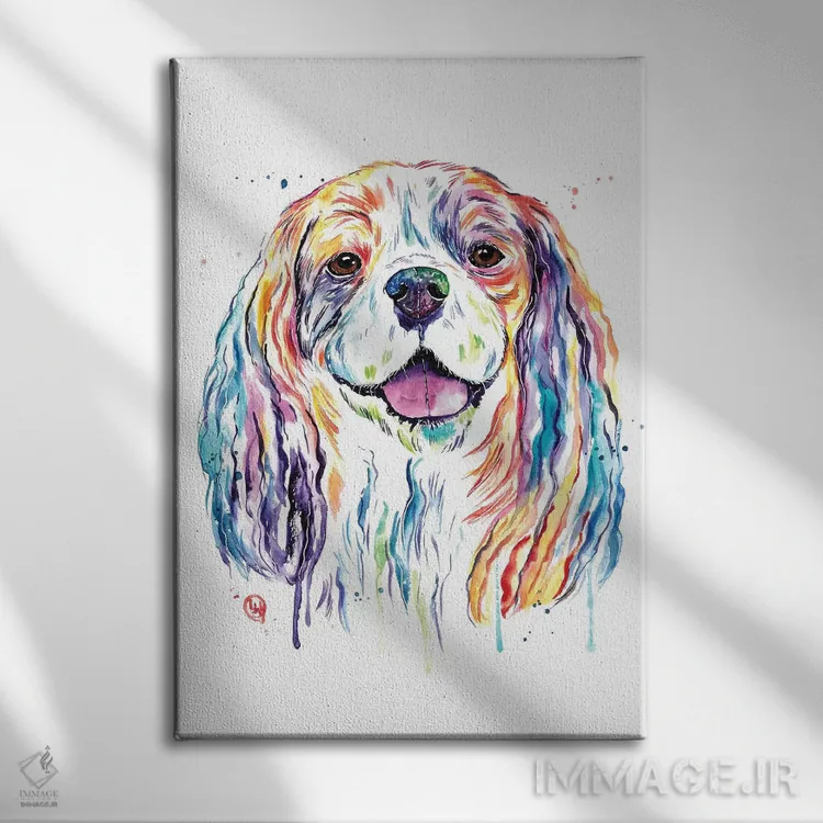 تابلو دکوراتیو کاوالیر اثر لیزا وایت هاوس - نمای روبهرو روی دیوار