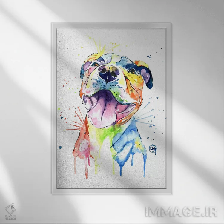 تابلو دکوراتیو سوی نرم تر اثر لیزا وایت هاوس - نمای قابدار سفید