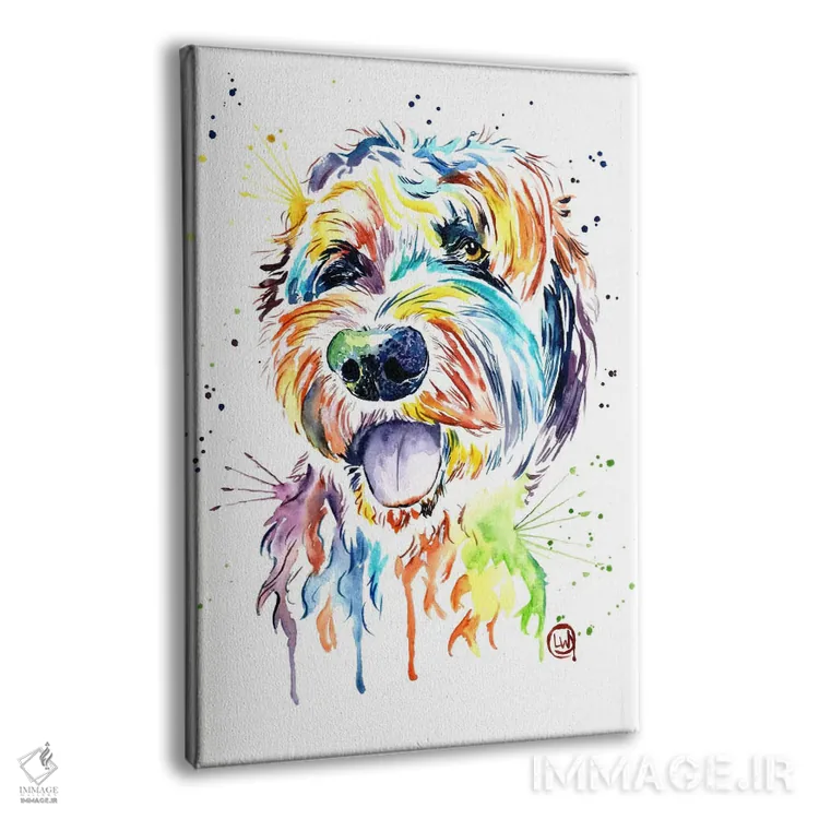 تابلو دکوراتیو طراحی یک دودل اثر لیزا وایت هاوس - نمای پرسپکتیو محصول