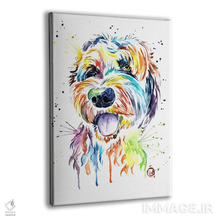 تابلو دکوراتیو طراحی یک دودل اثر لیزا وایت هاوس - نمای پرسپکتیو محصول