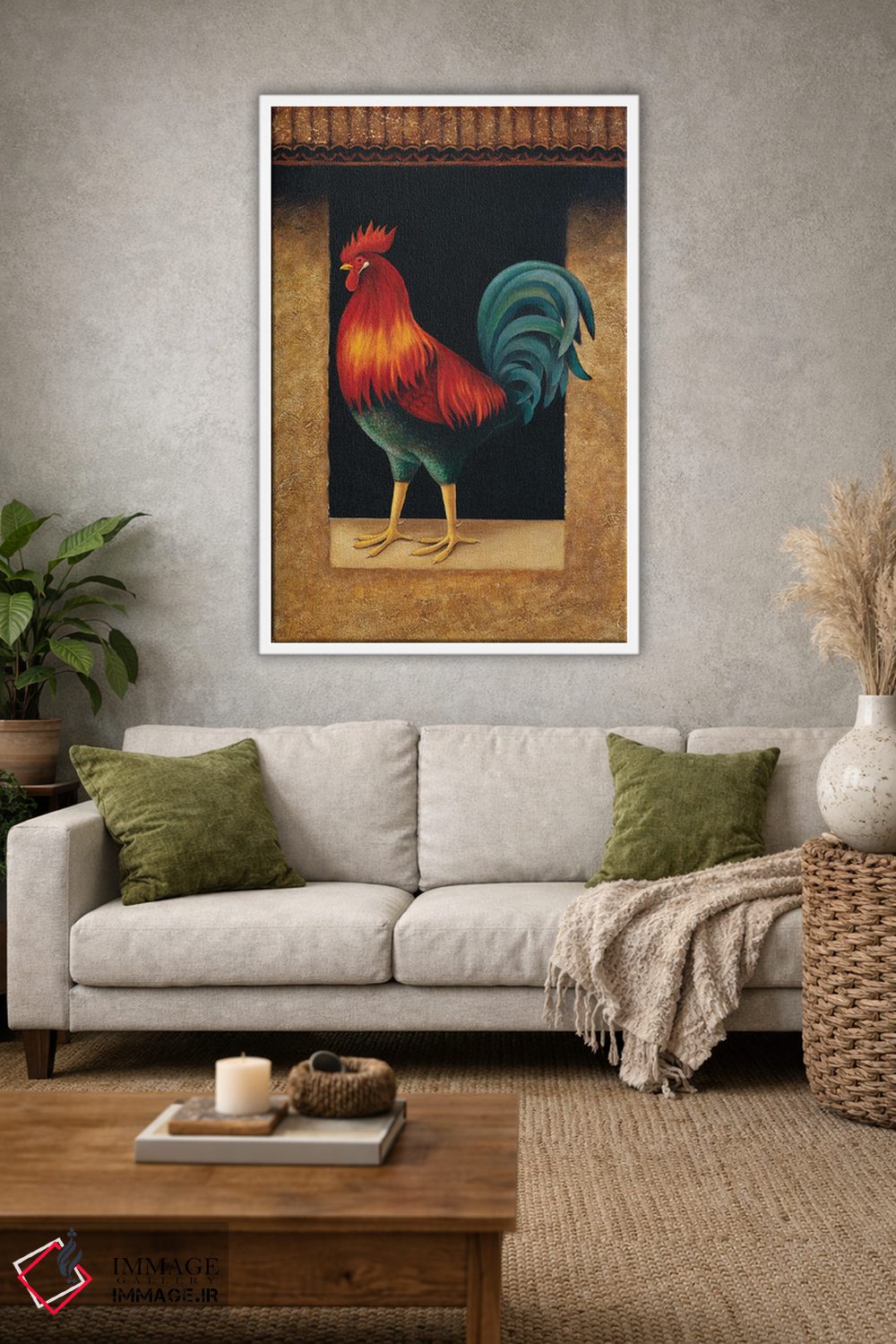 تابلو دکوراتیو خروس اثر لوول هررو - D1W